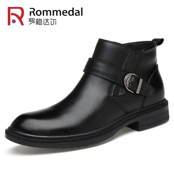

Mens Fashion Luxury Chelsea Boots Cow Leather Ankle Boots Winter Men Shoes Warm WaterProof Snow Boots Handmade Men Shoes Botas