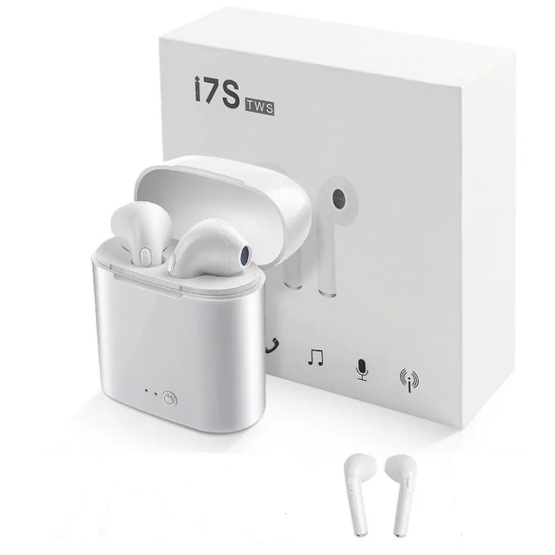 I7s TWS беспроводные наушники Bluetooth наушники I7 спортивные наушники с микрофоном для смартфонов iPhone Xiaomi samsung huawei LG