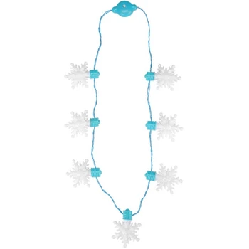 

Luminous Snowflake Necklace, Christmas Lamp Necklace, LED String Lamp, Winter Snow Flower Decoration