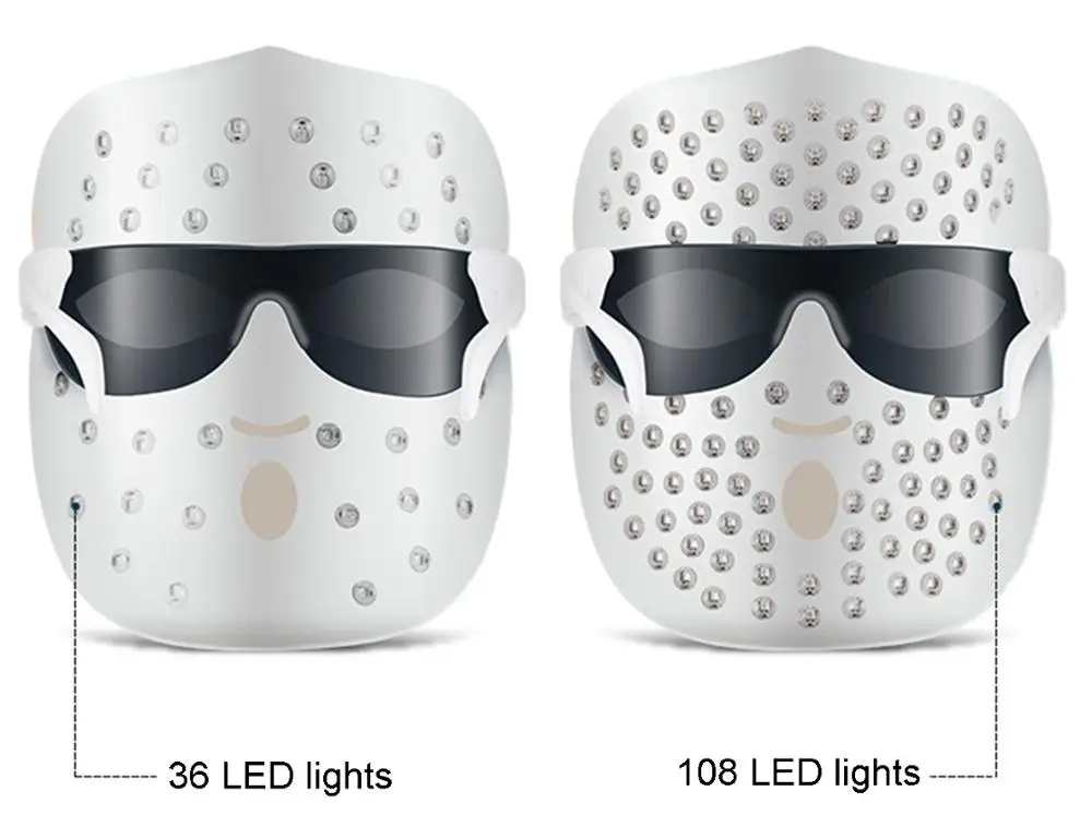

Elitzia ET036 Skin Rejuvenation LED Mask Red Blue Orange 3 Colors Anti Wrinkle Acne Treatment