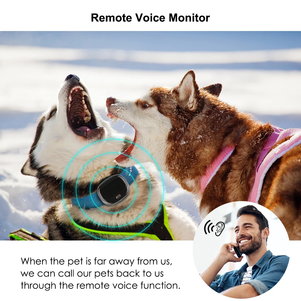  Mini GPS Pet GPS 4G LTE FDD Waterproof IP67 Cat Dog GPS WIFI Tracking Ringtone Call LED Light Low B - 4000060896016