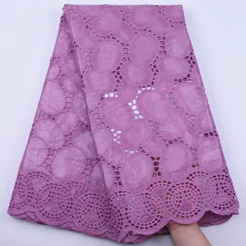 

New Design 5Yards Bazin Riche fabric African Lace fabric High Quality Cotton Bazin Material With Stone for Wedding Dress Party