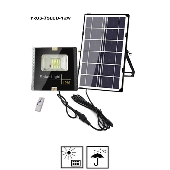 

100/75 Led Solar light lamp floodlight LED Power Street Garden Security Outdoor Street IP65 Waterproof Wall indoor remote timer