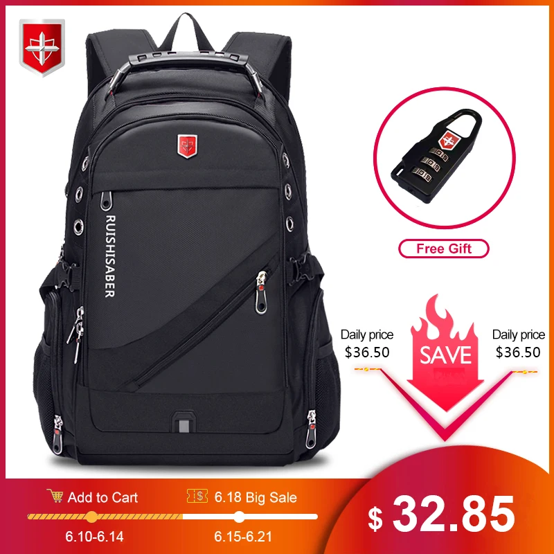2020 Waterproof 17 Inch Laptop Backpack Men USB Charging Travel Backpack Women Oxford Rucksack Male Vintage School Bag mochila|bagpack mochila|swiss backpacktravel rucksack - AliExpress