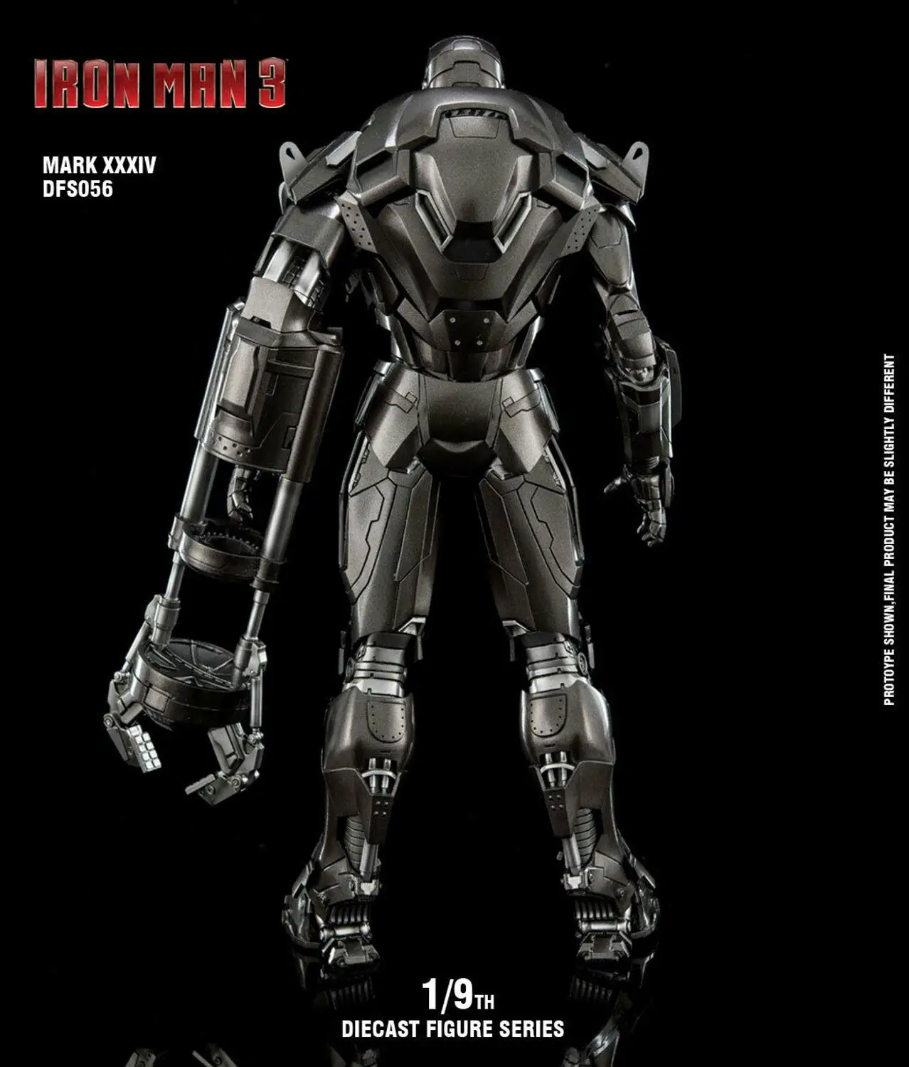 King Arts 1:9 Металл DFS056 MK34 Железный человек MK34 фигурка модель игрушки
