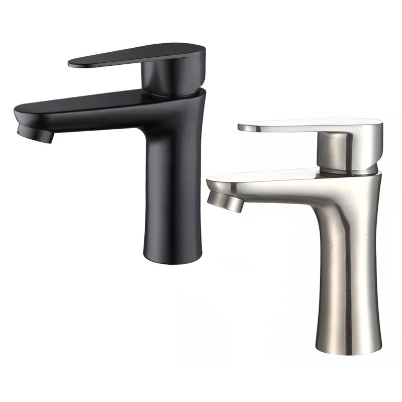 Silver Modern Bathroom Basin Faucet Stainless Steel Hot Cold Wash Mixer Crane Tap Free Rotation Sink Faucets Single Handle | Обустройство