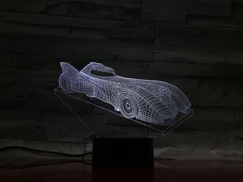 

3D Lamp Batman Chariot Super Car Atmosphere 2019 Best Selling Touch Sensor for Indoor Decoration for Kids Led Night Light Lamp