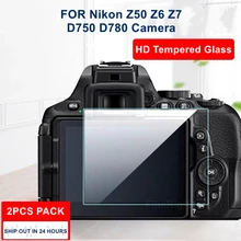 Protecteur d'écran LCD pour appareil photo Nikon, 2 pièces, Original 9H, en verre trempé, pour appareil photo Z50 Z6 Z7 D750 D780