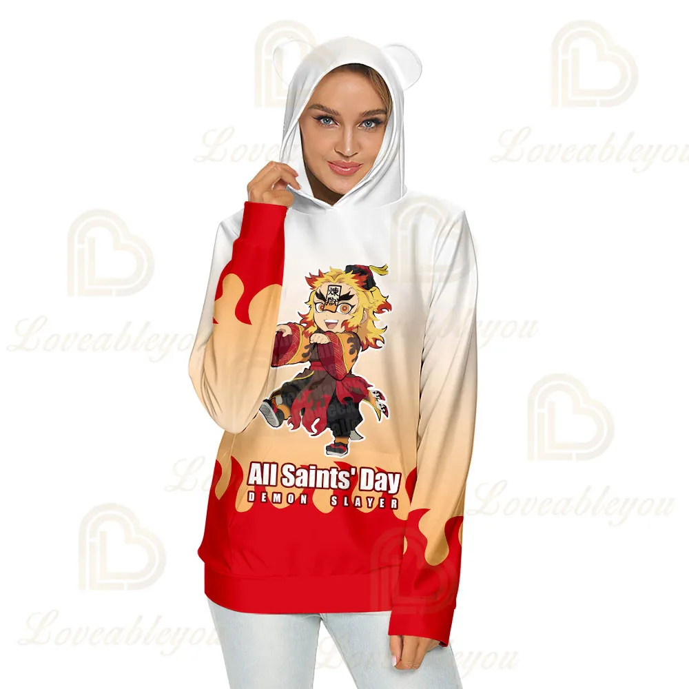 

Hot Anime Demon Slayer Hoodies Kids Cartoon Kimetsu No Yaiba Hoody Girls Boys Cute Harajuku Top Sweatshirts