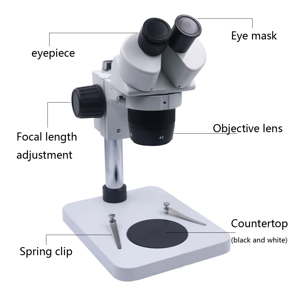 Стерео Microscope-20X-40X лабораторный светодиодный бинокулярный микроскоп Ювелирные Часы электронный инструмент для ремонта лабораторное наблюдение Лупа