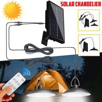 

Solar Powered Chandelier Hanging chandelier solar lights Led solar lamp high brightness waterproof Chandelier W/ Remote Control