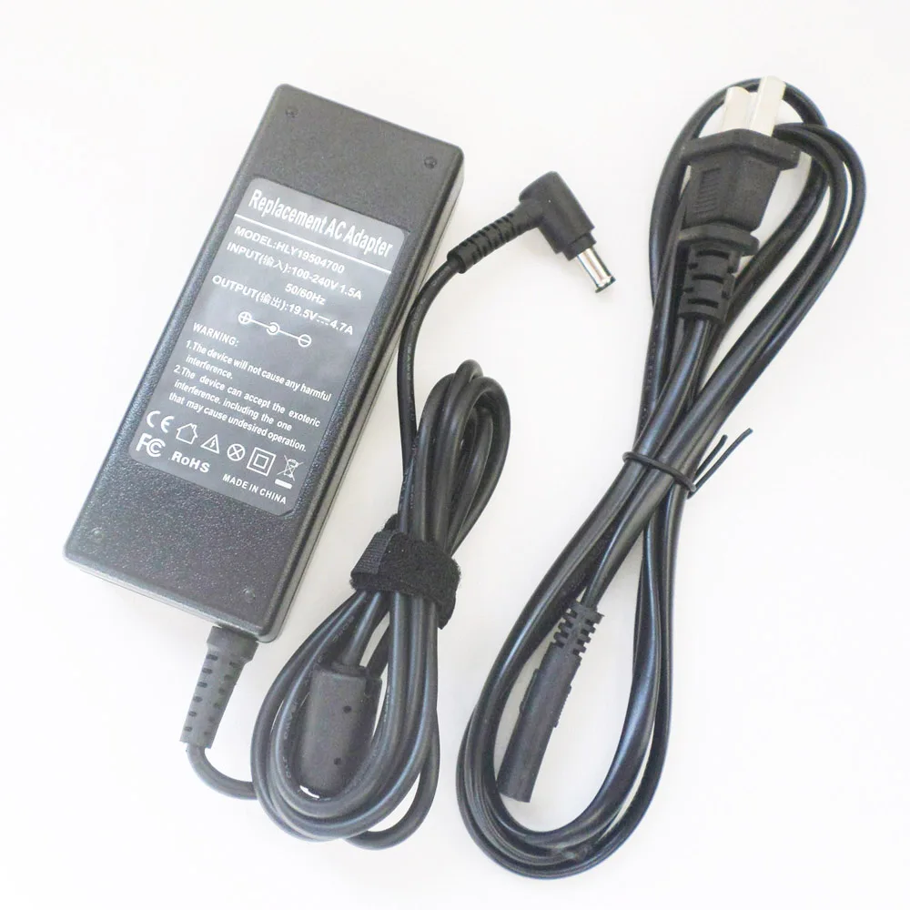 

AC Adapter Battery Charger Power Supply Cord For Sony Vaio PCG-41413L PCG-41414L VGN-CR19VN/B VGN-CR29XN/B VGP-AC19V36 19.5V 90W