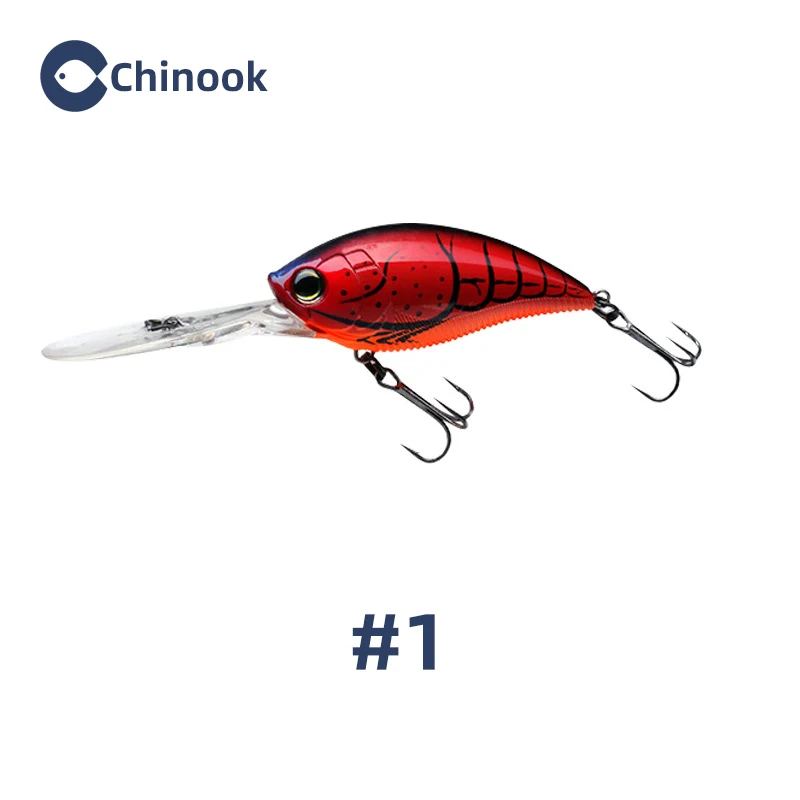 Chinook Lure crankbait Fishing Lure 114MM 21G hooks fish wobbler tackle crankbait artificial hard bait swimbait depth 0.3-1.2m