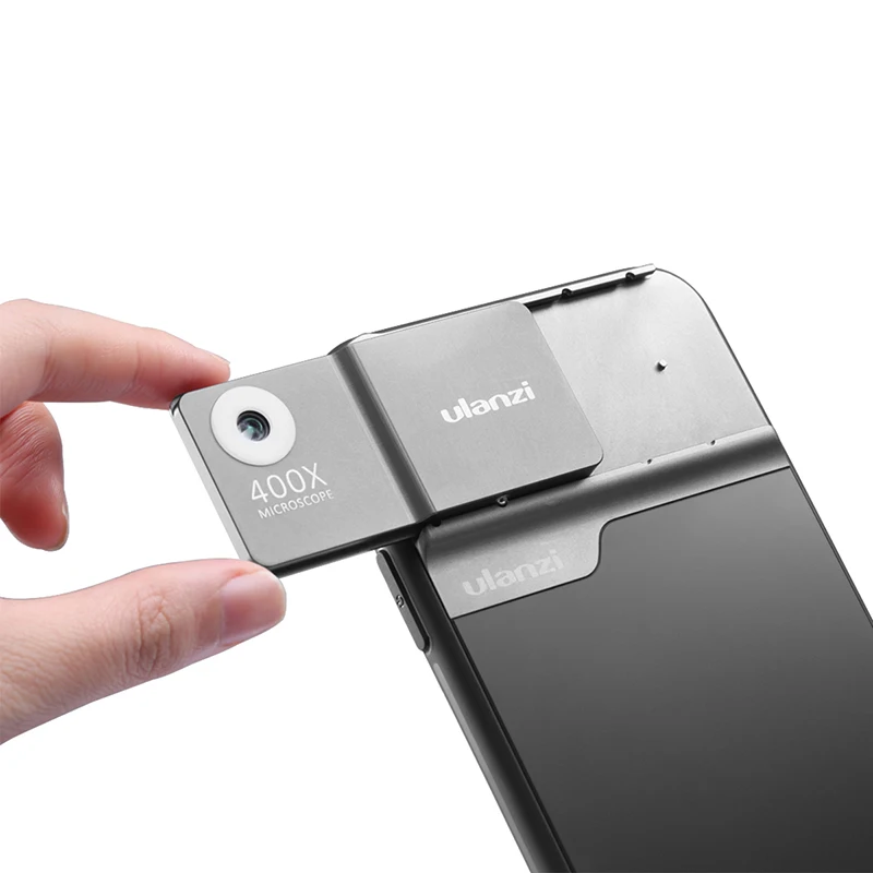 Ulanzi 400X Microscope Phone Lens Case Kit for iphone 11 Pro max Bulit-in Light Lens Kit Ulanzi 400X Microscope Phone Lens Case Kit for iphone 11 Pro max Bulit-in Light Lens Kit