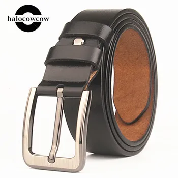 

160 cm Large Size Men's Genuine Leather Belt High Quality Pin Buckle Male Business Belt Fashion Luxury Quality Designer Belt Men