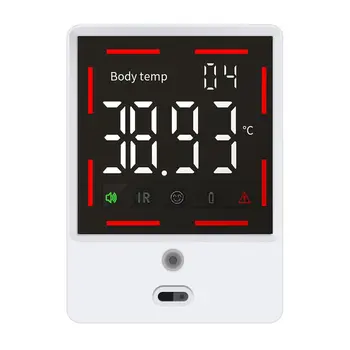 

Wall Mounted Forehead Infrared Thermometer Digital Contactless LCD Automatic Induction Thermometer Body Temperature Measurement
