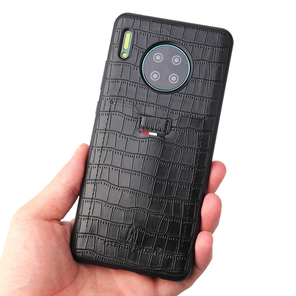 Чехол из крокодиловой кожи для huawei mate 30, кожаный чехол для huawei mate 30 Pro, высококачественный чехол с отделением для карт