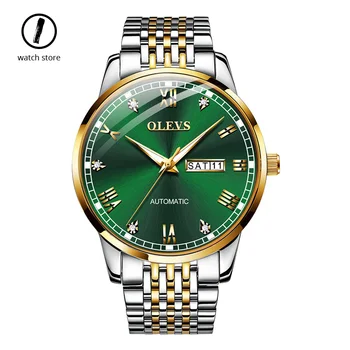 

Luxury Full Steel Mechanical Men's Watch Double Calendar Automatic Luminous Brand Watches Sport Relogio Reserve 2019 New Gifts