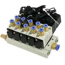 4V110-06 AC 220V пышные насадки на электромагнитный клапан 4 мм Быстрые фитинги базовый набор