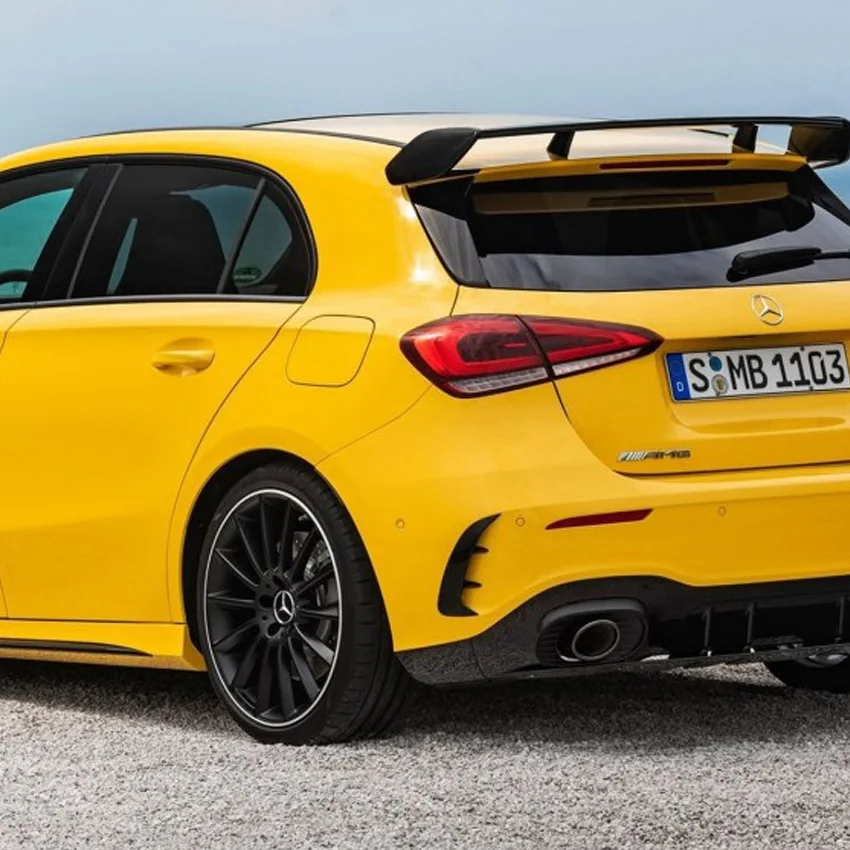Для Mercedes Benz класс W177 A200 A180 AMG разветвители заднего бампера спойлер СЕДАН год