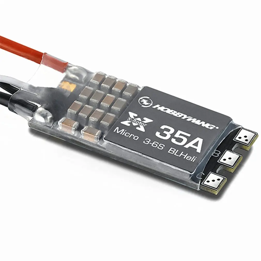 4 шт. Hobbywing XRotor Micro 35A BLHeli ESC поддержка OneShot125 с проводами для FPV гоночный Квадрокоптер Дрон часть