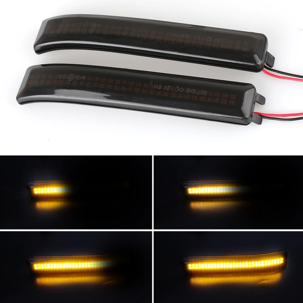 

LED Side Wing Dynamic Turn Signal Light Flowing Rearview Mirror Indicator Blinker Lamp 2Packs For Ford F150 Raptor 2010-2014