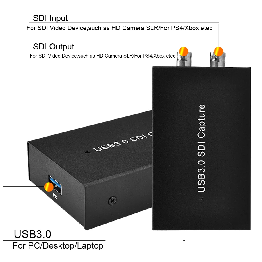 Ezcap 262 USB3.0 SDI Карта видеозахвата к USB 3 0 видеозаписывающее устройство адаптер для OBS