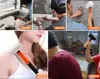 8oz White Rubber Hammer Wear-resistant Tile Hammer with Fiberglass Handle Massage Relax Hammer 3