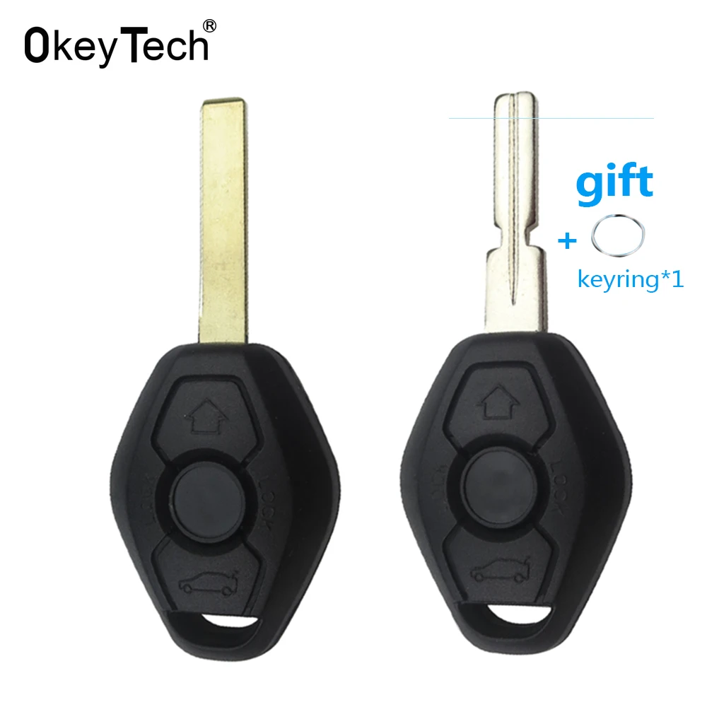 Okeytech дистанционный Автомобильный ключ оболочка без ключа вход брелок для BMW E39 E46
