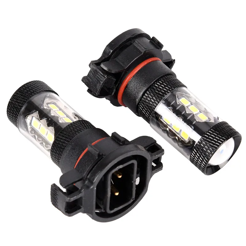 2Pcs/lot 144 SMD H16 PSX24W High Power Vehicle Car Fog Light Driving Light Lamp DRL For DC 12 Volts
