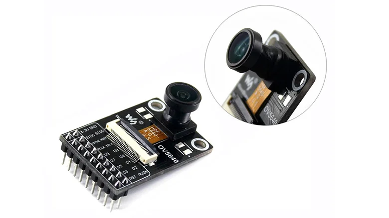 Placa de Câmera Ov5640 b Módulo de Câmera com Base no Sensor de Imagem Ov5640 Megapixel 2592x1944 Lente Fisheye 170 Graus Diagonal Acessórios p/ quadro de demonstração - Imagem 5