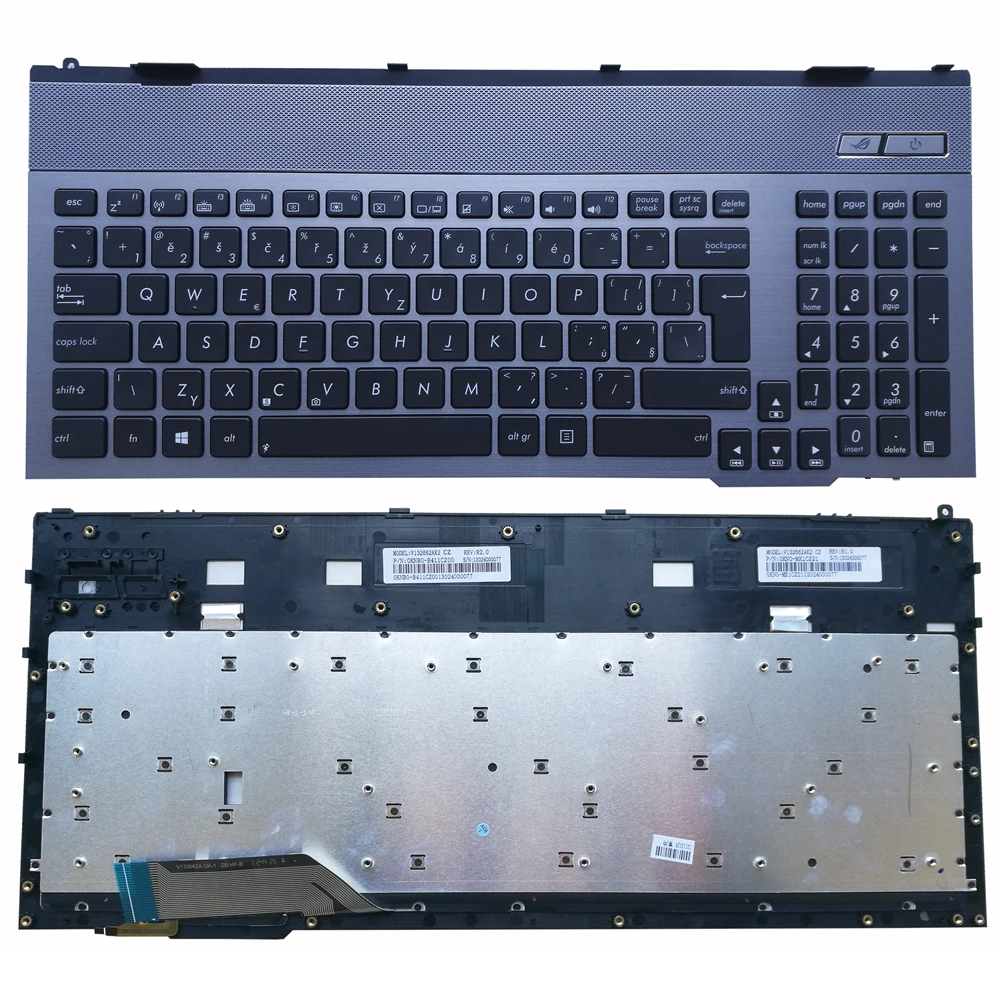 OVY CZ ноутбук keyborad для Asus G55VW с подсветкой P/N: 0KNB0-B411CZ00