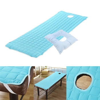 

2 Pieces Reusable Washable Massage Table Sheet Cover Pad Set - Includes Foam Padded Mattress & Soft Face Cradle Pillow