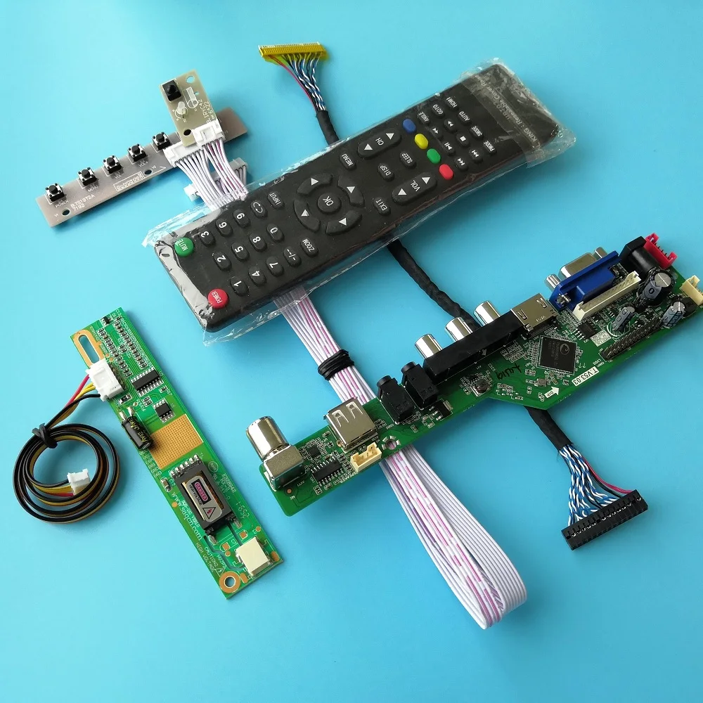

Для B121EW03 V0 1 лампы 12,1 "плата контроллера USB VGA Разрешение ТВ AV цифровой сигнал Интерфейс модуль 20pin 1280X800