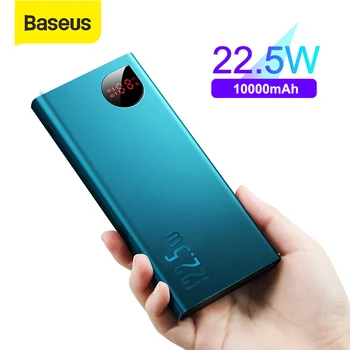 

Baseus 10000mAh Power Bank Type C USB Quick Charge 3.0 PD Fast Charge Powerbank External Battery Charger For iPhone Xiaomi