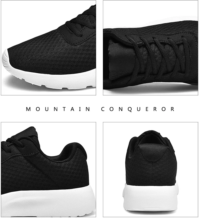 Mountain Conqueror Men Vulcanize Shoes Sneakers Breathable Casual No-slip Men Male Air Mesh Lace up Man Shoes Size 35-47