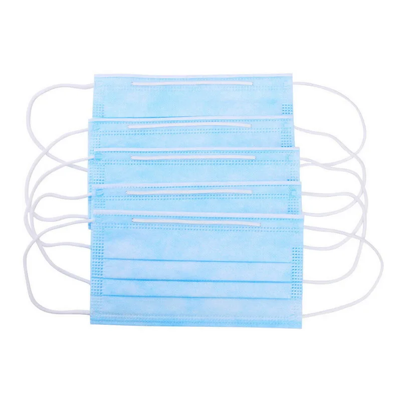 

1pcs Protection Unisex masque Disposable Non-Woven Masks Three-layer Filter Anti-dust Mouth Nose Coronavirus mouth face Masks