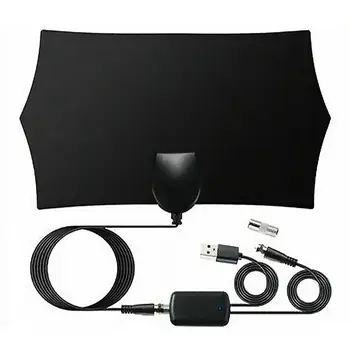 

Jt0176 1080p Digital TV HDTV Antenna 960 Miles Indoor Signal Receiver Amplifier Compatible TV Converter Box ABC CBS NBC