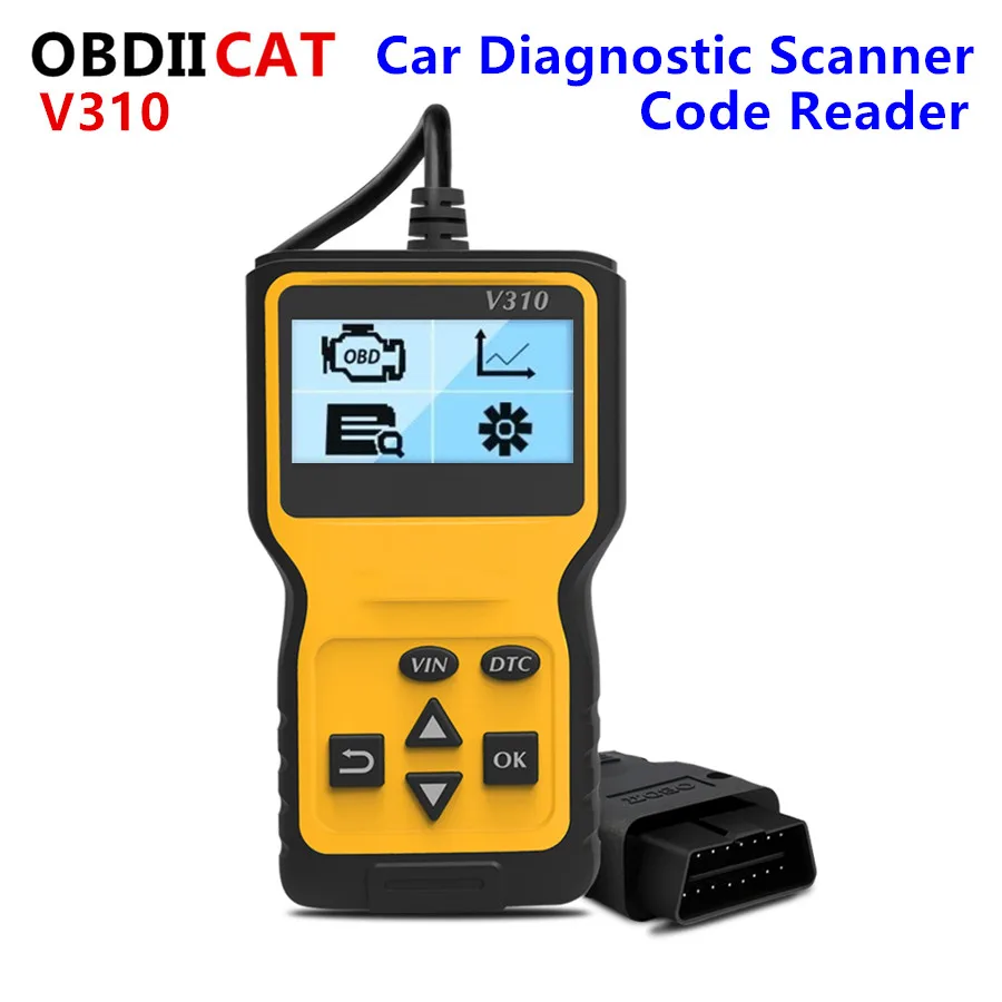 OBDIICAT V310 OBD2 Automotive Scanner Multi Language Live Data Read VIN Check Engine OBD 2 ODB2 Car Diagnostic Tool |
