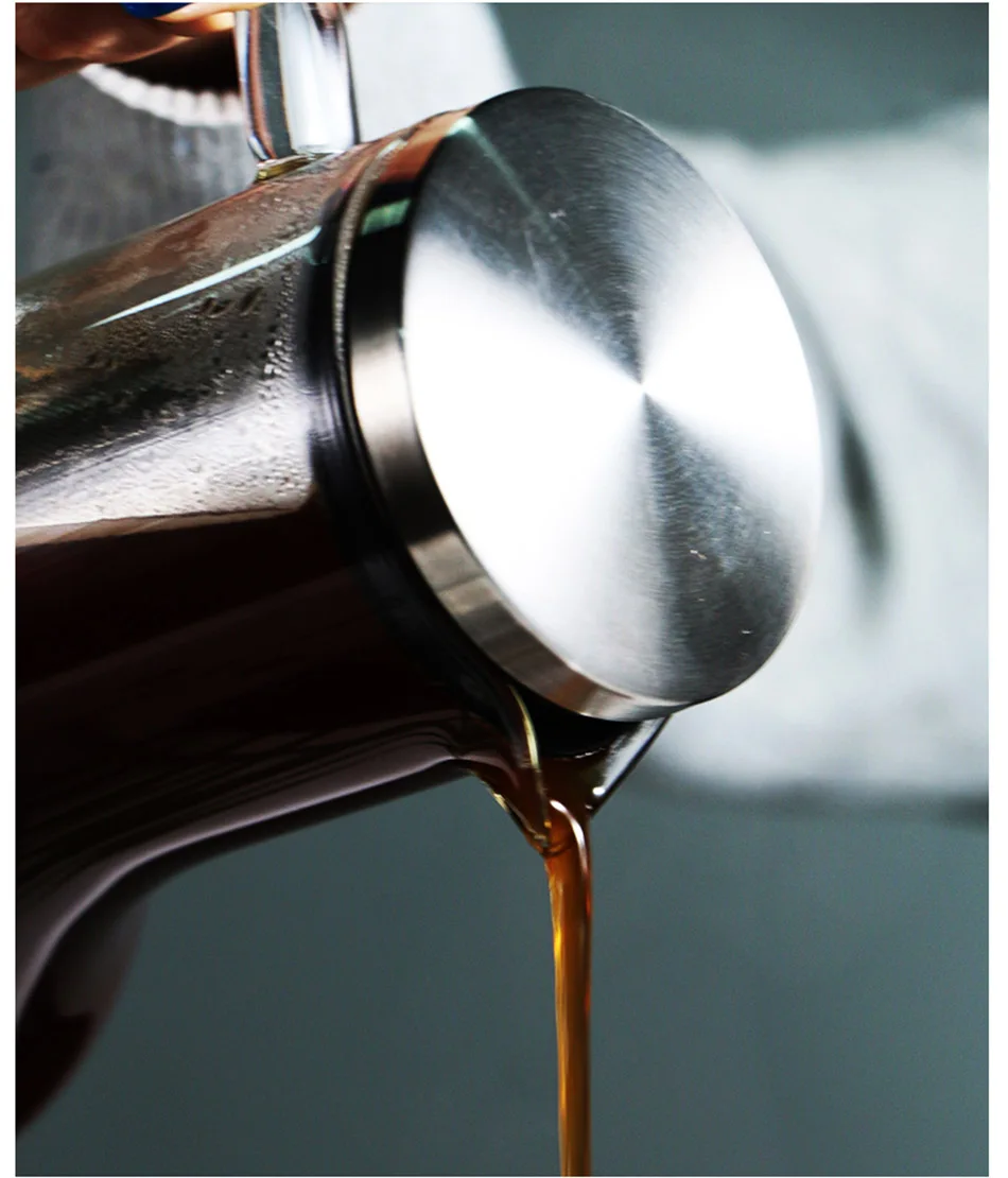 MICCK Портативный мокко холодного пива Cafetera фильтр многоразовые Стекло Чай заварки Кофеварка инструмент кофеварка для приготовления эспрессо на капельная, для воды и льда Кофе фильтр