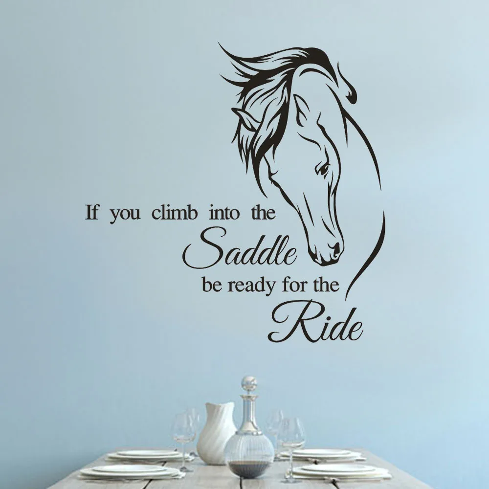 Настенные Стикеры с лошадью съемная художественная виниловая роспись домашний