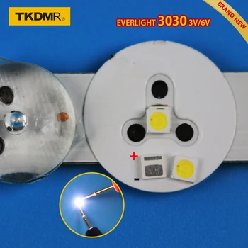 

100pcs led tv backlight 1.2W 3030 3V 6V kit electronique led led for lcd tv repair Assorted pack kit Cool white free shipping