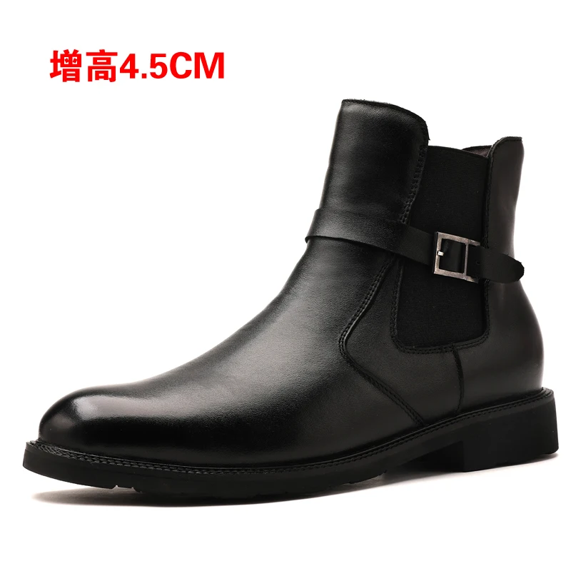 

New Martin boots men's first layer of leather inside increased and cashmere warm snow boots England boots cotton shoes