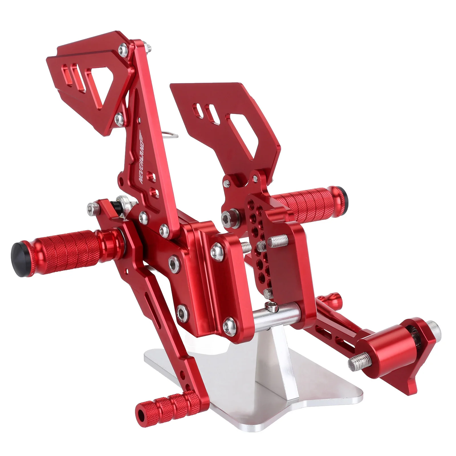 K6 CNC Motorcycle Adjustable Rearsets Foot Rear Rest Footrests For SUZUKI GSX-R 600 750 2006 2007 2008 2009 2010 D25 - Цвет: Red