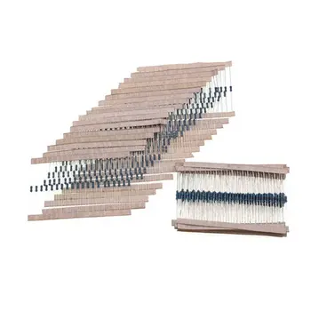 

Metal film resistors of 600 pcs/bag 1 / 4W assortment set of resistors 14-21 30 types value Resistance Assortment Kit