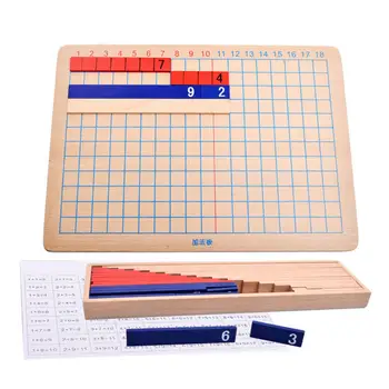 

Montessori Addition and Subtraction Wooden Panel Toys Calculus Mathematics Kids