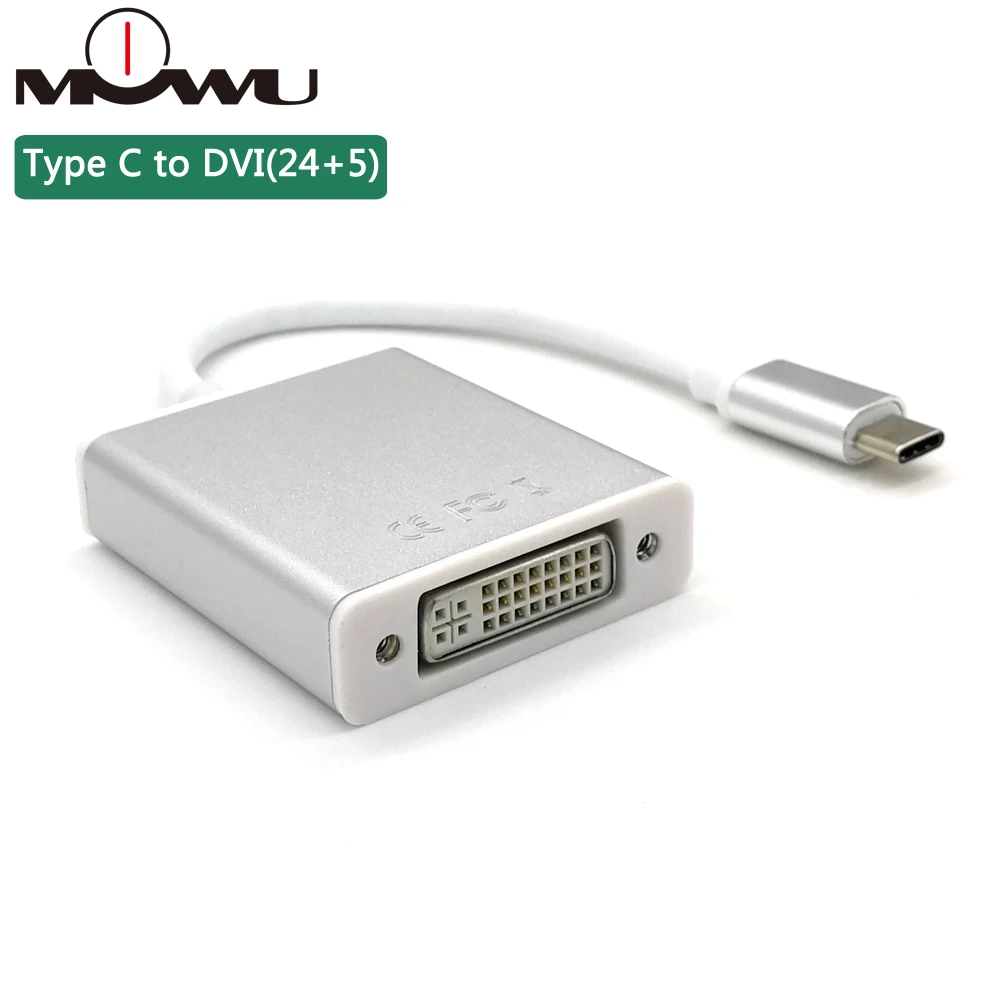 USB C к DVI конвертер кабель типа C к DVI FHD1080P@ 60Hz Thunderbolt 3 адаптер для Macbook p20 p30 Galaxy s8 s9 s10 D