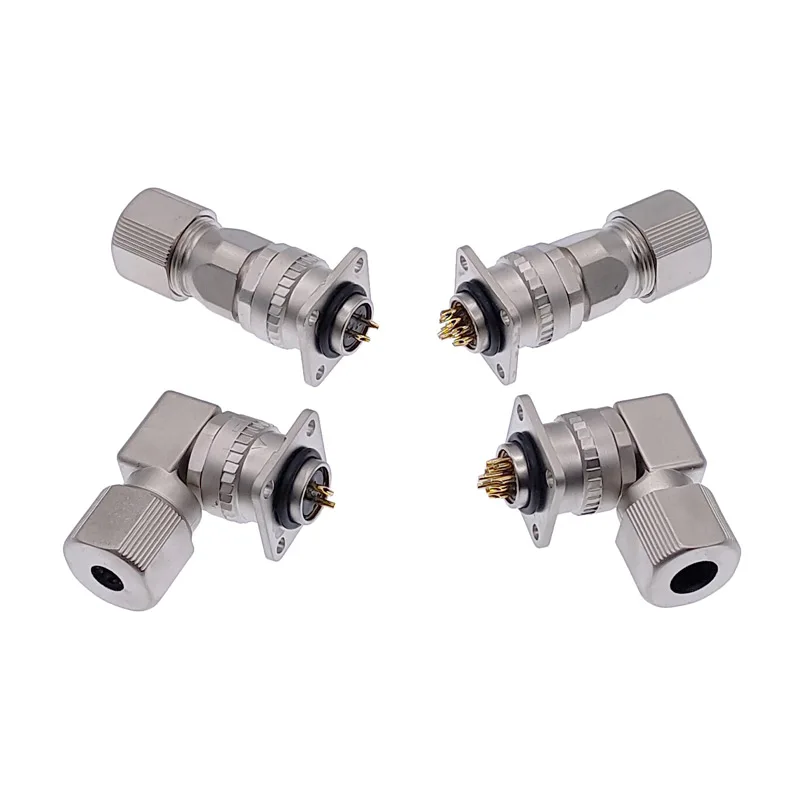 1Pcs Servo Motor Connector CM10 10pin Angle Straight 2 Core Servo Encoder Socket DDK Metal