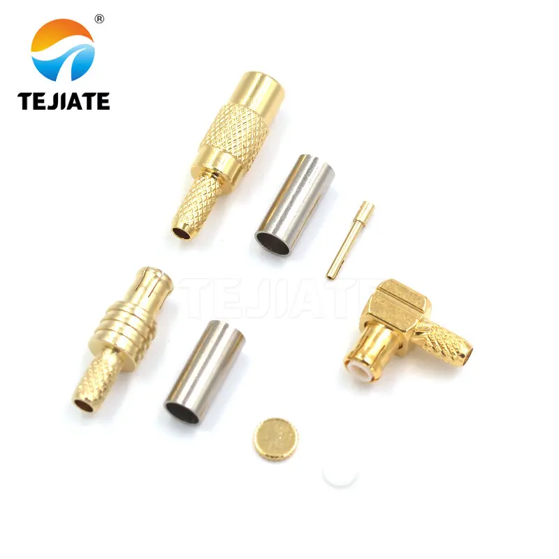 

5PCS RF Connector MCX-J-JW-K-1.5 Right Angle Elbow Inner Pin/Hole Male Head No Wire