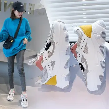 

Dad shoes women's autumn and winter new student breathable sports casual shoes all-match women's shoes wavy bottom non-slip feet